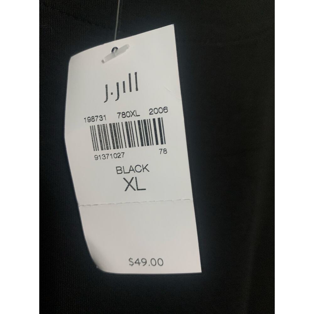 NWT J.Jill Black Knit Tank Top Sleeveless Basic Size XL Layering Minimalist Mob - Picture 4 of 5
